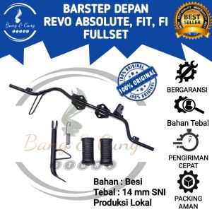 B&C - Step Postep Footstep Pijakan Kaki Depan Revo Absolut Absolute 110 Revo FIT FI Set Standar Standart 1 Samping Murah / Bastep Depan Revo Absolute 110 Revo FIT FI / Besi Barstep Depan Revo Absolute 110 Revo FIT FI Tebal Murah