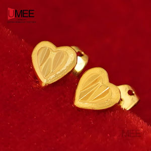 18k Gold Plated Stud Earrings Jewelry Accessories For Women