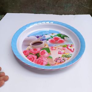 KHAY TRÒN NHỰA PHÍP ĐỰNG HOA QUẢ BÊ ĐỒ CAO CẤP