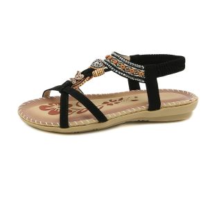 PERCEPT Ethnic Style Bohemia Sandals Non-Slip Footwear Platform Sandals Shoes Retro Beachwear Flip Flop Sandals Women