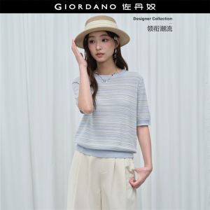 Giordano Women Women Linen Knitwear Free Shipping 18356207