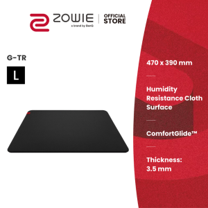 ZOWIE G-TR Gaming Mouse Pad แผ่นรองเมาส์ ขนาด L/ใหญ่ (แผ่นรองเมาส์เกมมิ่ง)