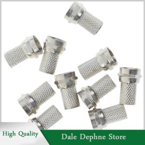 [Dale Dephne] 10ชิ้นตัวเชื่อมต่อแบบสกรู75-5 F สำหรับทีวีดาวเทียม RG6เสาอากาศสายโคแอกซ์