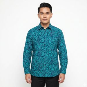 Exclusive Batik Long Sleeve (L Size) - 100% Genuine Handmade Batik - Hand-Stamped