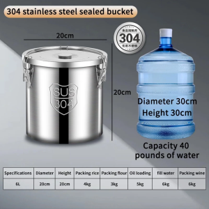 SRF Stainless Food Storage Dispensers food rice storage container against insects and moisture