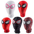 Marvel Spiderman No Way Home Miles Morales Mask Headcover Milk Silk Breathable Mask Spider Man Headcover Amazing Spider Man Costume For Adult Kids. 