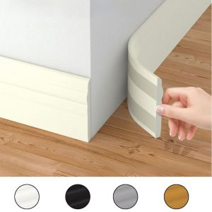 PUDE ติดด้วยตัวเอง แผ่นฐานผนัง หนาขึ้น ป้องกันการชน ขอบตกแต่ง ทำเอง สามมิติ สายมุม ของตกแต่งบ้าน