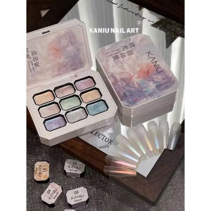 Set gel ngọc trai 9 màu kaniu làm móng nails