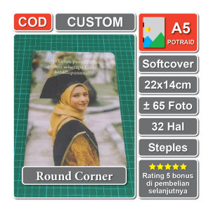 Photobook Album Foto Custom Buku Album Foto Softcover Potraid atau Lanscape A5