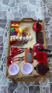 73pcs Cooking Toys Cooking Toy Set Childrens Toy Play House  Kitchen Simulation Toy Set
