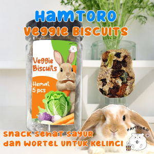 Hamtoro Veggie Biscuit Snack LENGKAP Kelinci Hamster Marmut Makanan Sayuran Tinggi Vitamin