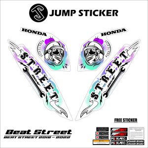 Stiker striping beat street 2018 - 2022 grafis variasi 005