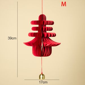 SDFSF Foldable 2025 Snake Honeycomb Decoration Traditional Chinese style Spring Festival Pendant Good Fortune Reusable New Year Red Honeycomb Party