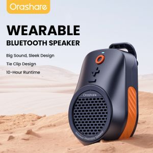 Orashare BSW01 Wearable Bluetooth Speaker Magnetic Clip-on Portable Mini Speaker with Microphone