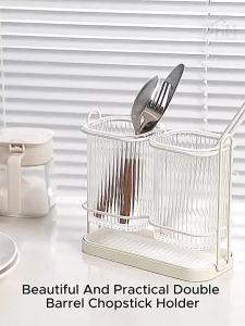 [SG] Kitchen Cutlery Organizer Stand Plastic Drain Storage Holder Spoon Fork Chopstick Kitchenware
