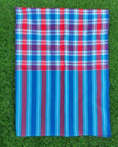 ผ้าขาวม้าบ้านไร่ ผ้าขาวม้าเนื้อหนาขนาดใหญ่พิเศษ ผ้าฝ้ายผสมโทเร ขนาด 90x200 cm เย็บริมสี่ด้านพร้อมใช้