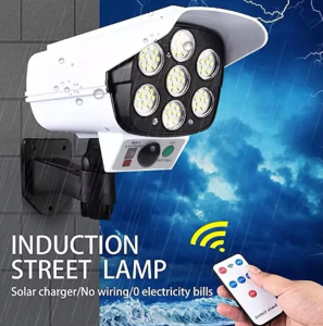 Solar Light Motion Sensor Security Dummy Camera Wireless Outdoor Fake CCTV Power Light