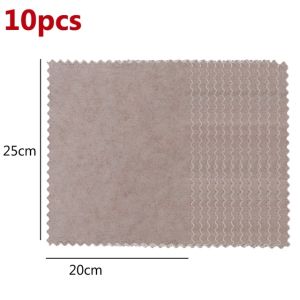 10Pcs Natural Luffa Plant Fiber Cleaning Cloths Super Absorbent Home Kitchen Bathroom Rag Dishcloths Non-stick Oil Rags Scouring Pads