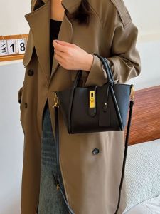 Tas Selempang Wanita Import Top Handle Kulit Pu Crossbody Bag Cewek Ada Resleting 245873 4587
