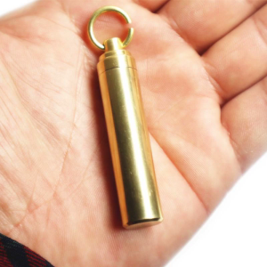 Mini Lọ đựng tăm Brass lưu trữ không thấm nước box với Nắp kín hơi đối với trường hợp đối với du lịch ngoài trời cổng vali hành lý