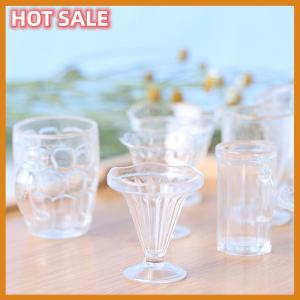 🔥🔥🔥dingdaocunz 12pcs set Mini Ice Cream Sundae Cup Container DIY Clay Modeling Plastic Cup Toys