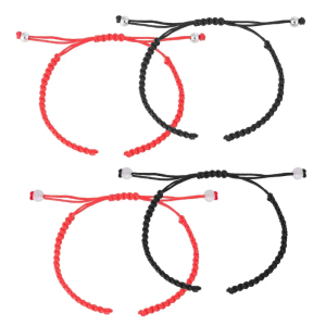 Trendy Half Finished Red String Bracelet Charm Red Braided Rope Chain Handmade Bangle for Women Girl Adjustable