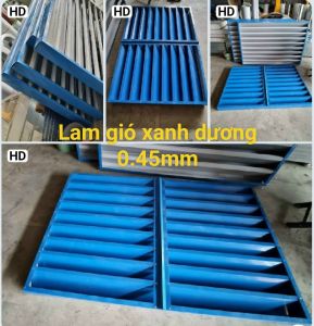 Lam Gió (Louver) Tôn Mạ Màu Xanh Dương - Độ Dày Lam Gió 0.45mm- Đơn Giá / 1 Khung