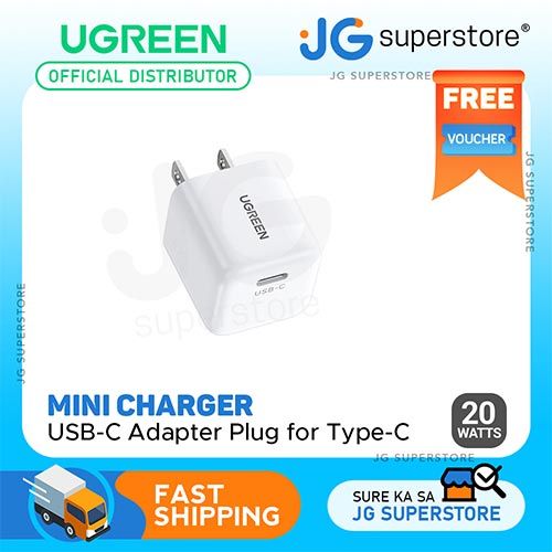 UGREEN Mini Charger 20W USB C Power Adapter Plug for Type-C