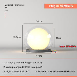 Moon Solar Pillar Lights LED Wall Lamp Outdoor Waterproof Solar Energy Round Home Decor Lighting Fence Villa Gate Garden Door