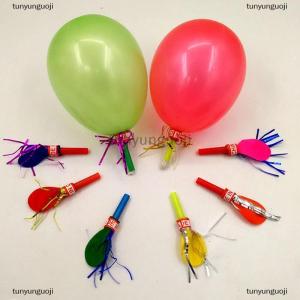 [COD] tunyunguoji 50pcs ที่มีสีสันนกหวีดเป่ามังกรกับบอลลูนสำหรับเด็กวันเกิดพรรคโปรดปรานตกแต่งเด็กอุปกรณ์ของเล่น
