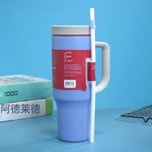 【SG Stock】Owala 40oz Insulated Tumbler|BPA-Free with Straw & Handle Leak-Proof Fits Car Cup Holder