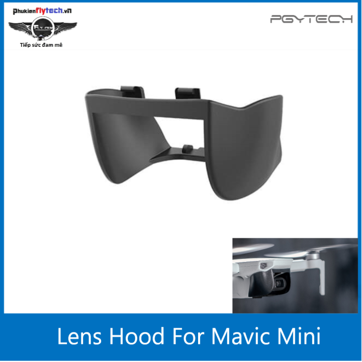 Hốc che nắng camera Mavic Mini –  Camera Hood for Mavic Mini – Hàng chính hãng PGYtech - Tránh ánh nắng mặt trời gây lóa ảnh - Chất liệu nhựa cứng bền bỉ - Tháo lắp dễ dàng không ảnh hưởng đến máy
