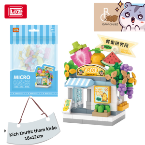Bộ đồ chơi lắp ráp mô hình LOZ cửa hàng đường phố mini dễ thương DIY (120-150 mảnh)