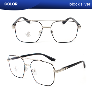 IOOI Eyewear - Kacamata Aviator Metal TR Lensa Anti Radiasi Blueray Photocromic Wanita 23073