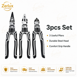 3-Piece High-Quality Pliers Set with Wire Cutting Wire Stripping and Multi-Function Tools