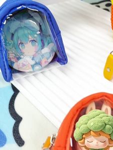 Mini Transparent Storage Bag for Tamagotchi Paradise Case Doll Display Bag Keychain Charm Organizer