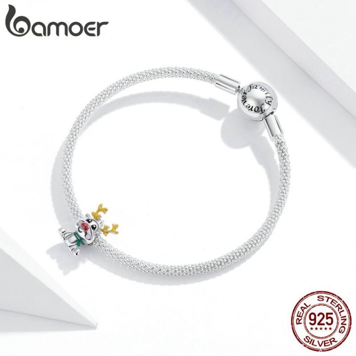 BAMOER%20Cute%20Reindeer%20Metal%20Beads%20for%20Women%20925%20Sterling%20Plated%20Silver%20Charm%20Beads%20Jewelry%20Making%20for%20Bracelet%20Bangle%20BSC375%20-%20Image%205