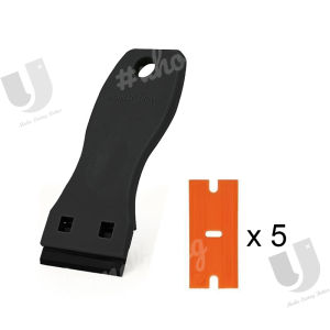 SG Stock] Multipurpose Plastic Scraper Set (with 5 Refills) | Anti-Scratch Sticker & Stain Remover