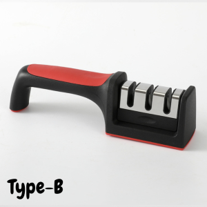 Knife Sharpener Household Quick Sharpener Whetstone Stick Kitchen Gadget Sharpener 3-Stage Type With Detachable Head