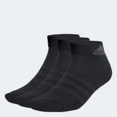 adidas Lifestyle Cushioned Low-Cut Socks 3 Pairs Unisex Black IA3944