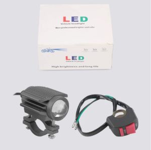 ไฟหน้าเสริมมอเตอร์ไซค์ ไฟสปอตไลท์ LED ไฟสปอตไลท์มอเตอร์ไซค์ ไฟกลางคืน ไฟ LED มอเตอร์ไซค์ อะไหล่รถยนต์ ไฟตกแต่งรถยนต์ แฟลชกันน้ำ 4 สปีด สามสี