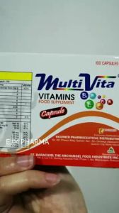 Multivita capsule vitamins 100 tablets 【FDA APPROVED】