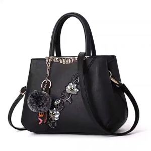 [PuWhao] [Ready In Stock] Embroidered Messenger Bags Women Leather Handbags Bags For Women 2025 Sac A Main Ladies Hand Bag Female Bag New