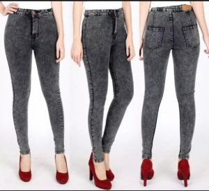 TOZENCOLECTION - HW JEANS SNOW BLUE & HW JEANS POLOS: Celana Jeans Wanita Stylish & Highwaist