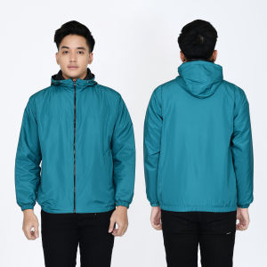 Jaket Pria Wanita Custom Sablon/Bordir Jaket Parasut Semi Waterproof Tebal Bebas Custom