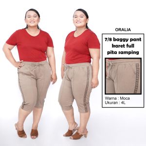 Celana karet full jumbo pita samping / baggy pant jumbo / celana big size