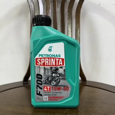 PETRONAS ENGINE OIL F700 15W50 4T WITH OIL FILTER LC135 Y15 & STP OIL TREATMENT FOR ALL MOTORCYCLE USE LC135 Y15 EX5 RS150 WAVE LAGENDA