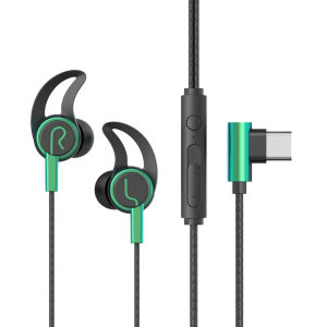 Wired earphone stereo sound sports headset with microphone gaming earphones 3.5mm/Type-C plug in-ear headphone for music calls