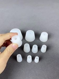 GLdailyToolsMix 1/2/4/5pcs Conical Silicone Plug Fermenter Cover Rubber Stopper With  8mm Hole Laboratory Stopper Valve Acid & Alkali Resistant Brew Wine Stoppers