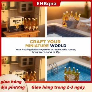 [COD] EHBqna 3PF Ship within 24 hours 112 Dollhouse thu nhỏ Corona bia trường hợp 1 bộ cho trẻ em DIY giả vờ thanh cảnh trang trí